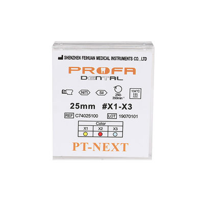 L 21 / 25 / 31mm Size X3 Endo Rotary Files PT-NEXT Engine Use With Blue Rings