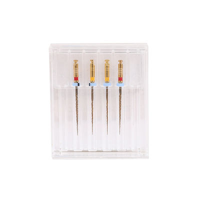 Two Gold M Wire Endo Rotary Files High Flexibility Cyclic Fatigue Resistance