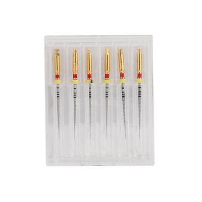 Nickel Titanium Endo Rotary Files 250 - 350 RMP Rotary Speed Range ISO Listed Red Color