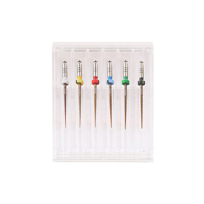 Engine Use Taper 60% Nickel Titanium Rotary Endodontic Files For Fast Debris Removal size 15