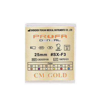 Size F2 Taper 06 NITI Dental Endodontic Instruments Prebend Wire Material