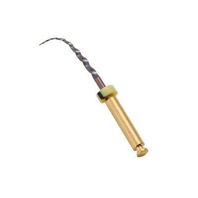 Length 19Mm Dental Endodontic Instruments SX NITI CM Gold Mire Taper File