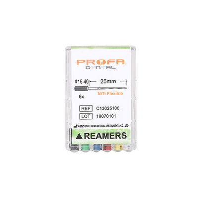 Flexible Nickel Titanium Root Canal Hand Files Reamers For Expand Root Canal