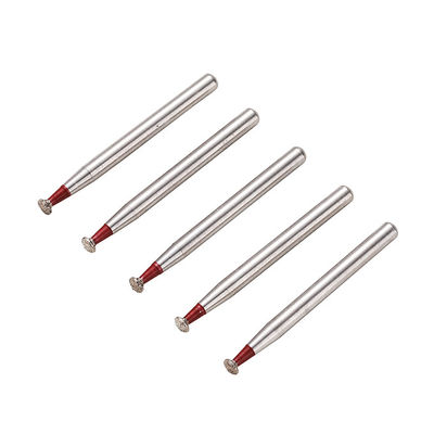 Red Fine Series Dental Diamond Burs , Wide Variety Shape Diamond Grinding Burrs