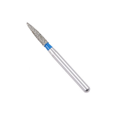 Blue Dental Diamond Burs , Water Spray System Teeth Filling Crown Preparation Burs