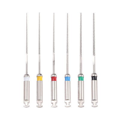 Assorted Size K Dental Rotary Files , Rotary Endo Retreatment Files With Clear Symbols