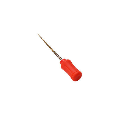 Gold Super Niti Endo Files , Finishing Root Canal Files Enduring Cutting Force