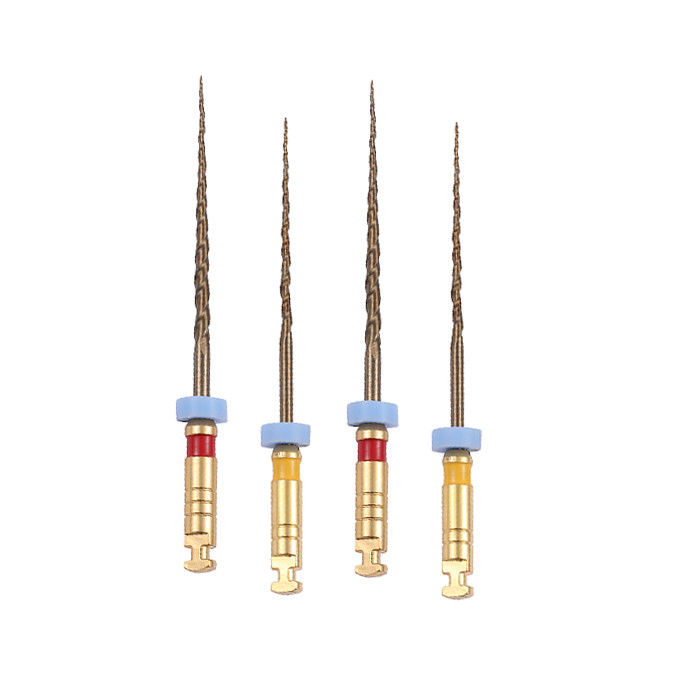 Two Gold M Wire Endo Rotary Files High Flexibility Cyclic Fatigue Resistance