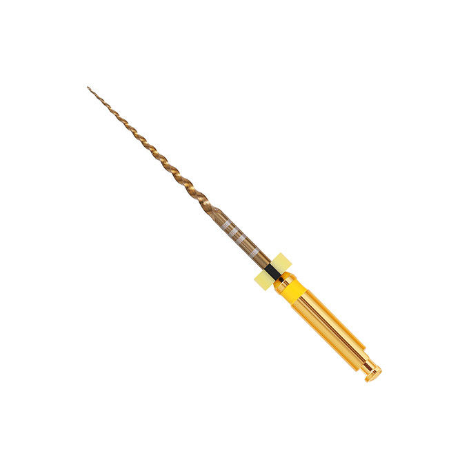 Engine Use Endo Rotary Files / NITI Super Files Gold With Good Fracture Resistance