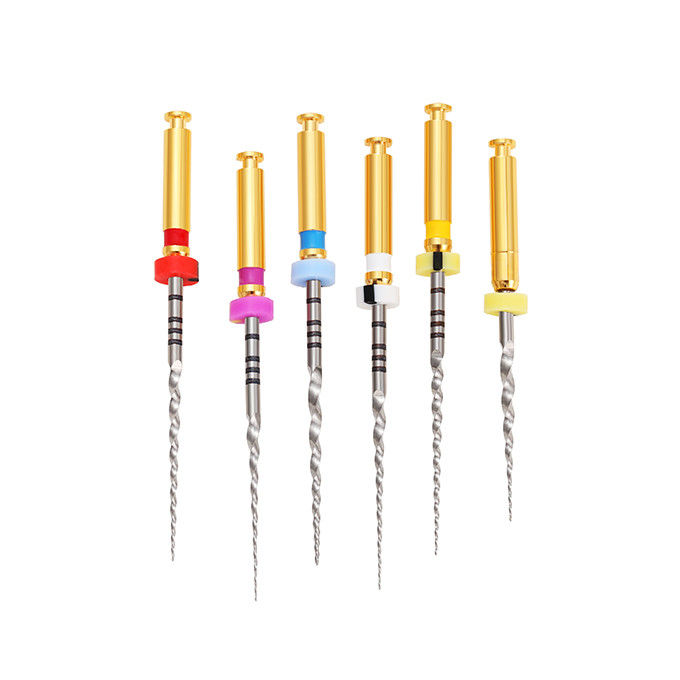 L21 / 25 / 31mm NITI Dental Endo Files  ,6pcs RCT Finishing / One Shape Endodontic File