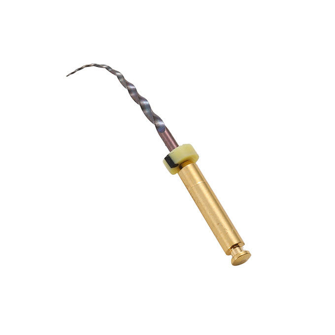Length 19Mm Dental Endodontic Instruments SX NITI CM Gold Mire Taper File
