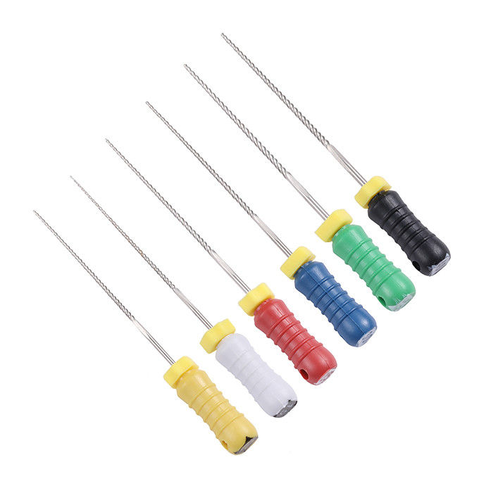 Multi Size Root Canal Hand Files 6 Piece K Type L21 / 25 / 28 / 31mm Length