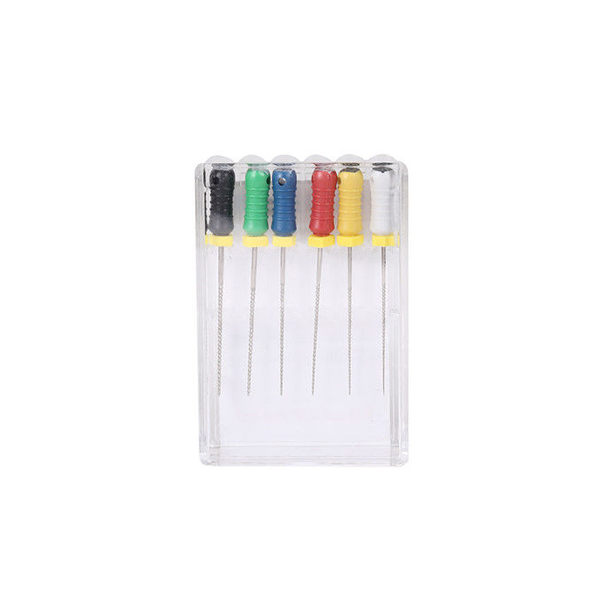 Root Canal Hand K  Files Assorted , RCT Files Dental With Silicone Pad Handle