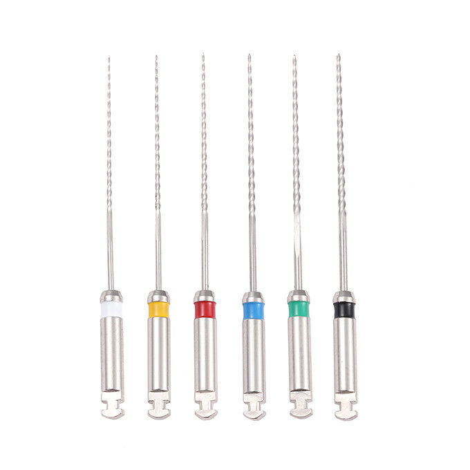 Fracture Resistance Root Canal Reamer File , Special Steel Alloy Structure Endodontic Instruments