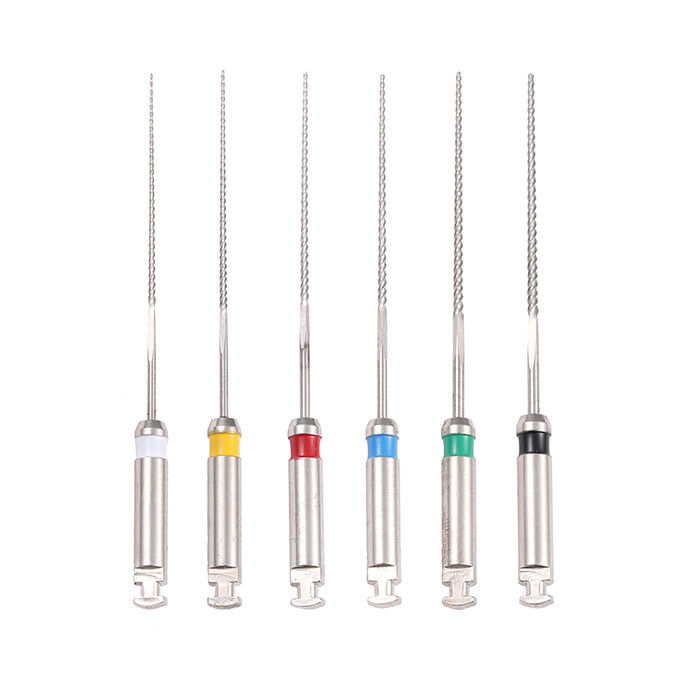 Assorted Size K Dental Rotary Files , Rotary Endo Retreatment Files With Clear Symbols