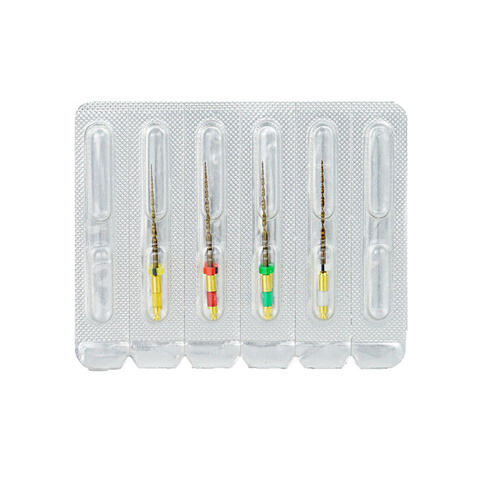 Dual Endo Edge Rotary Files Systems L21 / 25 / 31mm Length Three Cutting Grooves